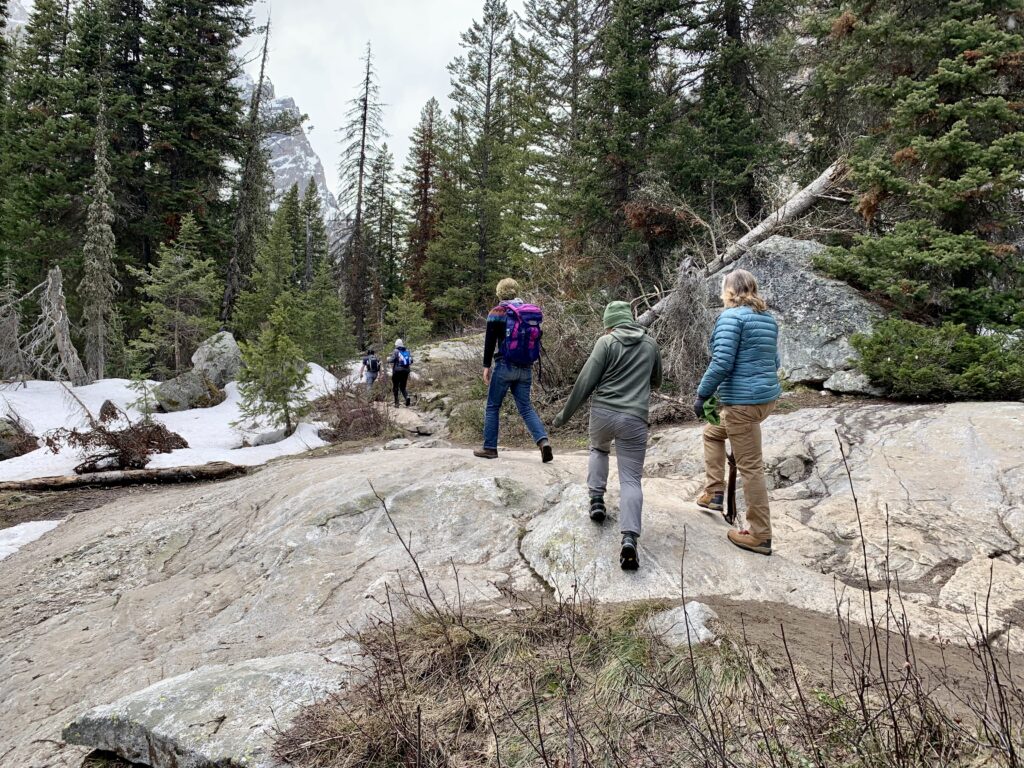 A hike to Hidden Falls, Inspiration Point and into Cascade Canyon in Grand Teton National Park. Hiking into Cascade Canyon in the Grand Teton National Park, Wyoming.