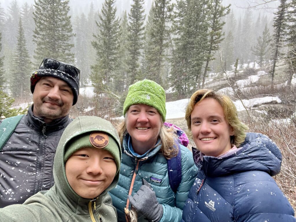A hike to Hidden Falls, Inspiration Point and into Cascade Canyon in Grand Teton National Park. The author and his family near the turn-around point on our Cascade Canyon hike in the Grand Teton National Park.