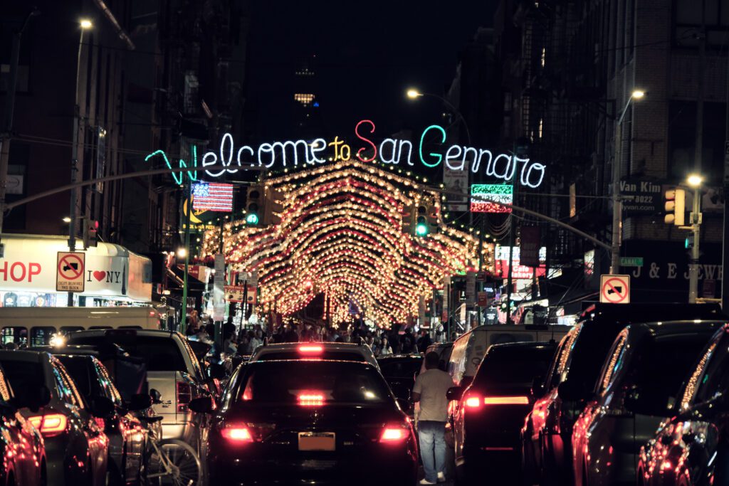 Feast of San Gennaro Festival in Little Italy, New York City.