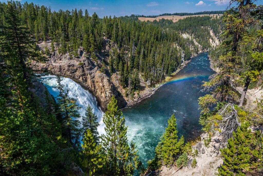 Top Scenic Drives and Top Attractions Yellowstone National Park Upper falls of Grand Canyon of the Yellowstone