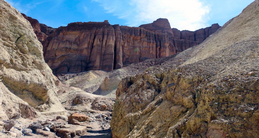 The Red Cathedral in Death Valley National Park, California.