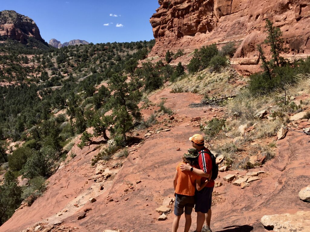 Looking up at Soldiers Pass and admiring the views before heading back to the trailhead.
